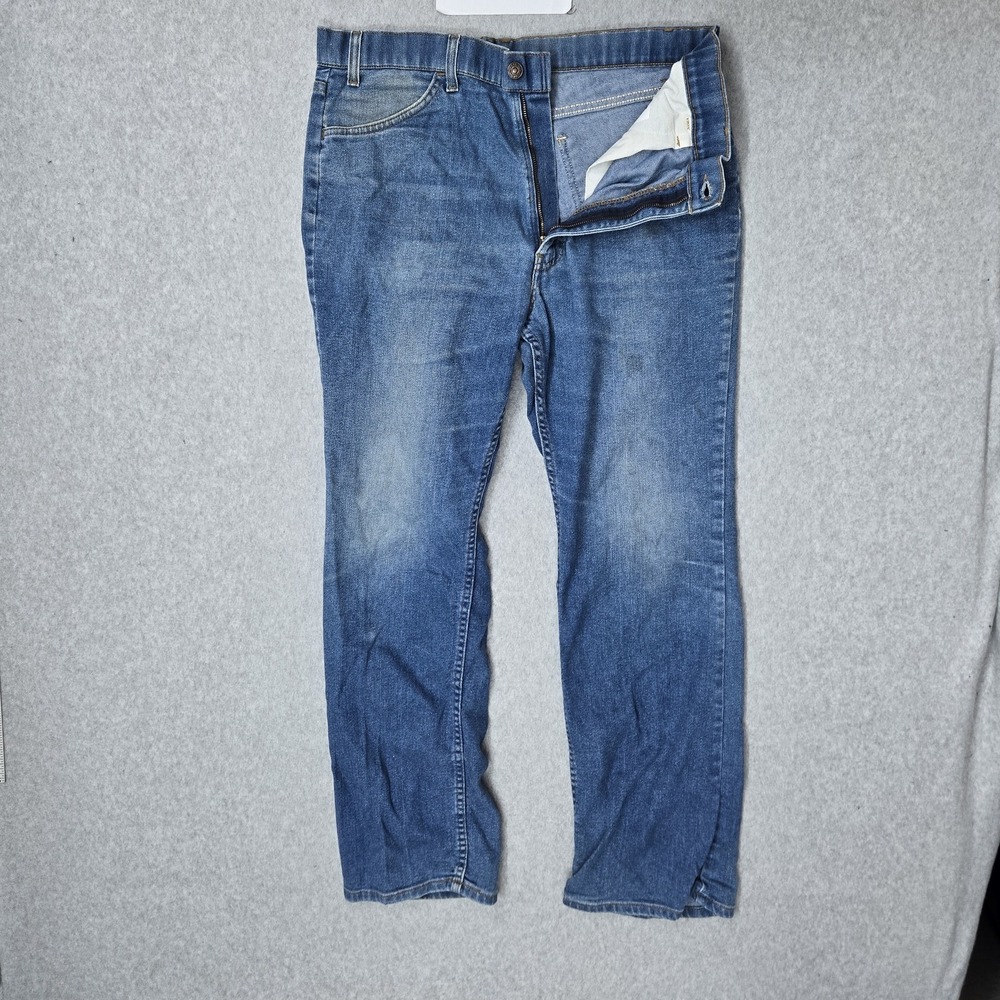 VINTAGE Levi's Action Jeans Orange Tab Men Jeans 38X31 Blue USA Relaxed